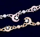 Iced Out Moonstar Bracelet