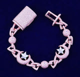 Iced Out Moonstar Bracelet