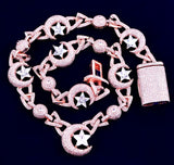 Iced Out Moonstar Chain